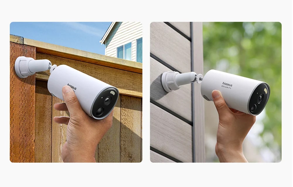 Camera de supraveghere Baseus B1, Exterior, 2K, Control vocal, WiFi, Alb 1 Lerato.ro