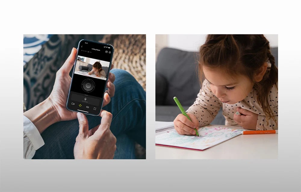 Camera de supraveghere Baseus P1 Lite, Interior, 3MP, 2K, Control vocal, WiFi, Alb 1 Lerato.ro