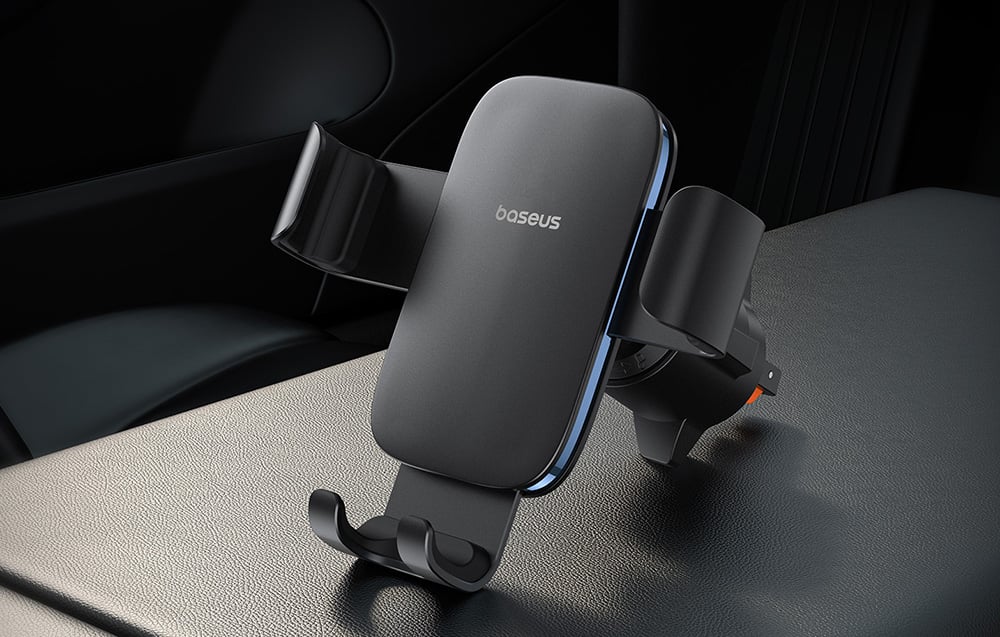 Suport auto Baseus Metal Age 3, Air Vent Mount, Negru 1 Lerato.ro
