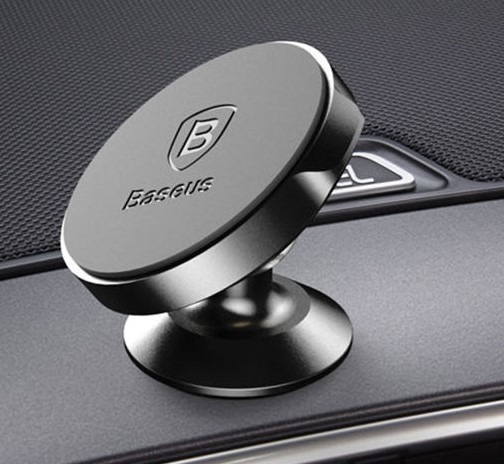 Suport auto Baseus Magnetic Small Ears Dashboard Mount, rotire 360 grade, Negru 1 Lerato.ro