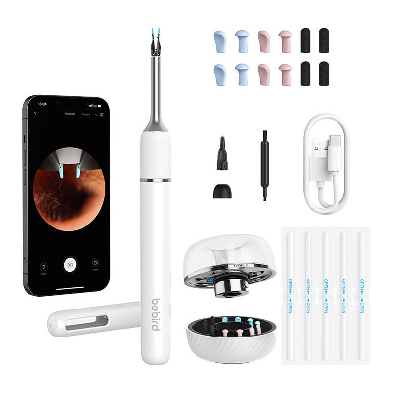 Otoscop cu camera pentru curatarea urechilor Bebird Note 5 Pro, 10MP, 230 mAh, Control aplicatie, Alb 1 Lerato.ro
