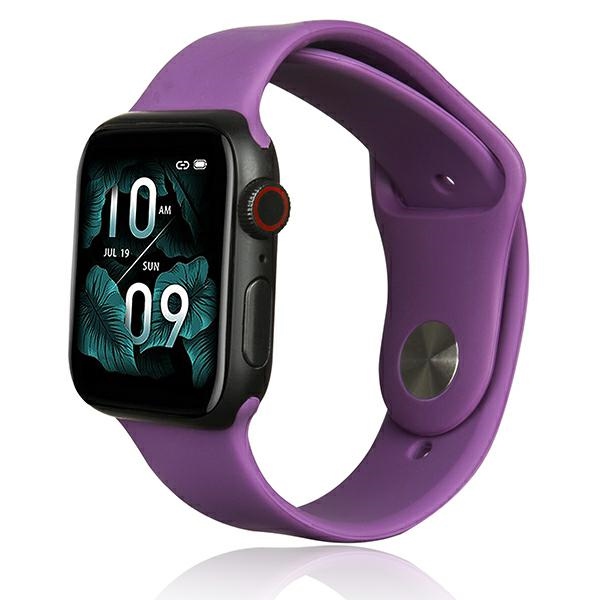 Curea Beline Silicone Strap compatibila cu Apple Watch 38/40/41mm, Mov 1 Lerato.ro