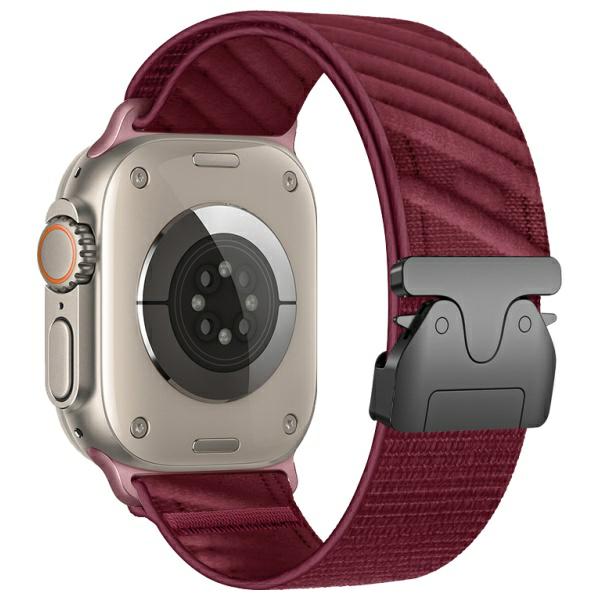 Curea Beline Oblique Strap compatibila cu Apple Watch 38/40/41mm, Rosu 1 Lerato.ro