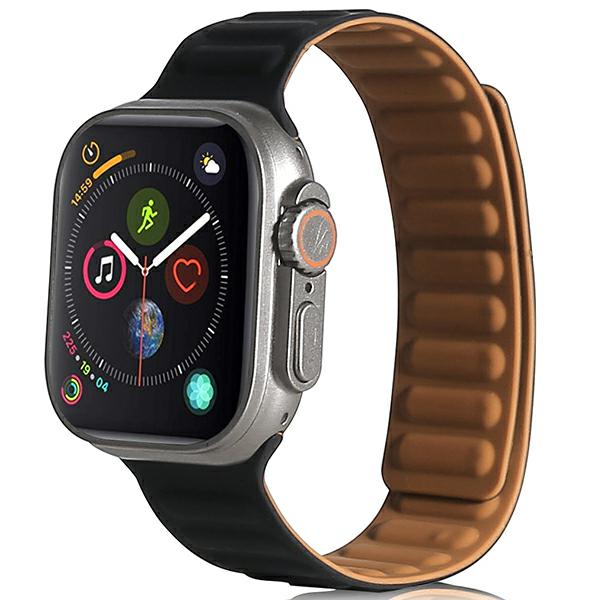 Curea Beline Magnetic Strap compatibila cu Apple Watch 38/40/41mm, Negru 1 Lerato.ro