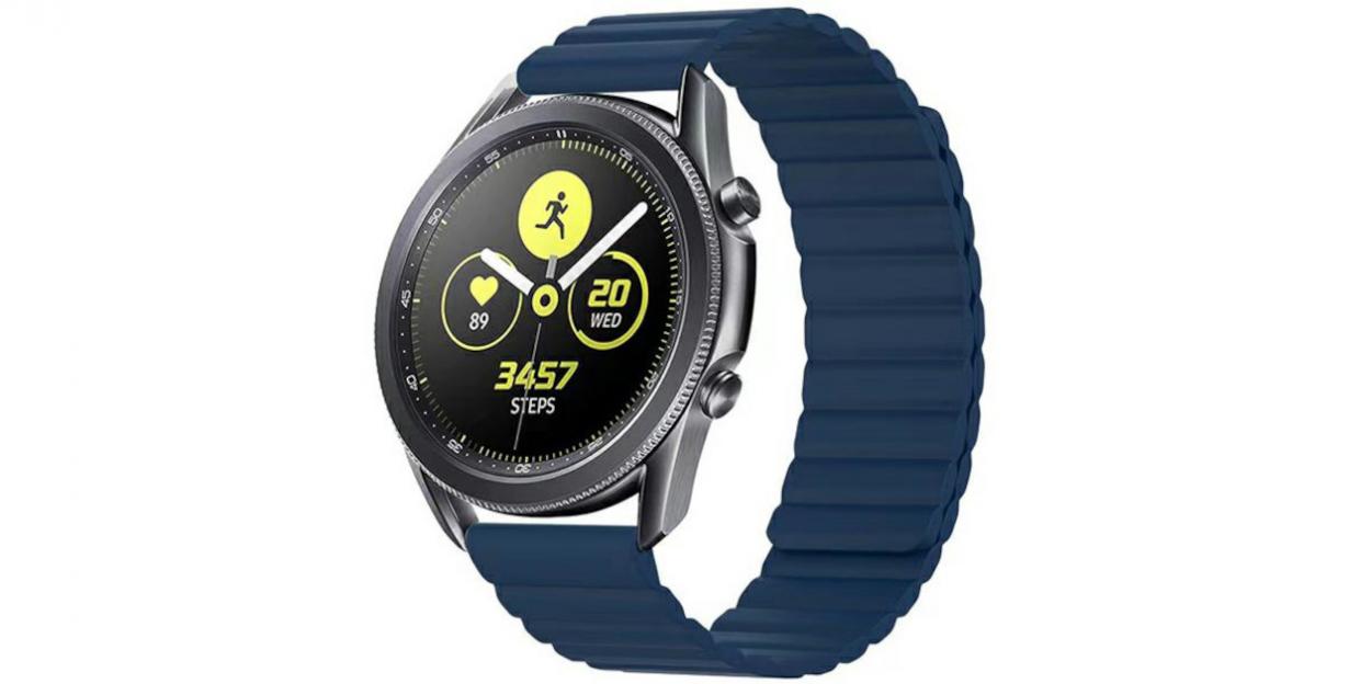 Curea universala din otel inoxidabil Beline Magnetic, 20mm, Albastru 1 Lerato.ro