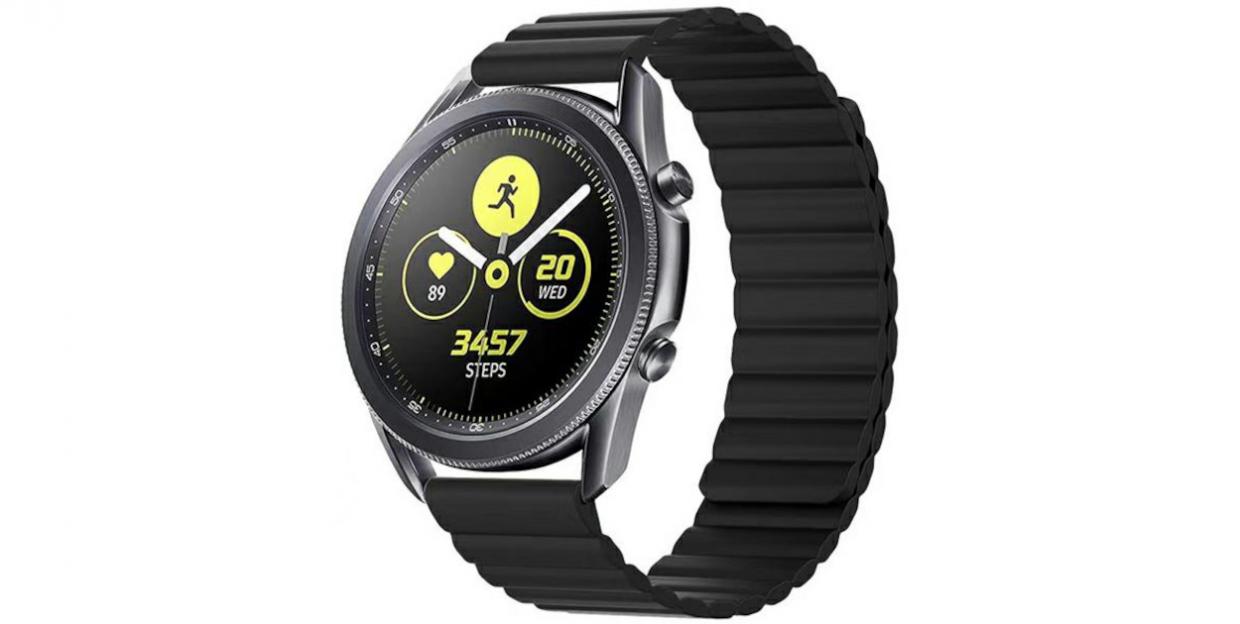 Curea universala din otel inoxidabil Beline Magnetic, 22mm, Negru 1 Lerato.ro