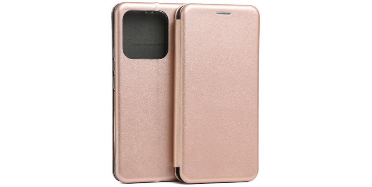 Carcasa Beline Magnetic Book compatibila cu iPhone 17 Pro, Rose Gold 1 Lerato.ro