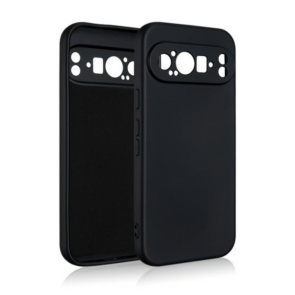 Carcasa Beline Silicone compatibila cu Google Pixel 9 Pro XL, Negru 1 Lerato.ro