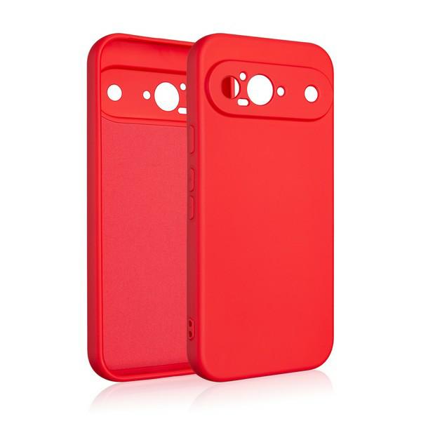 Carcasa Beline Silicone compatibila cu Google Pixel 9, Rosu 1 Lerato.ro
