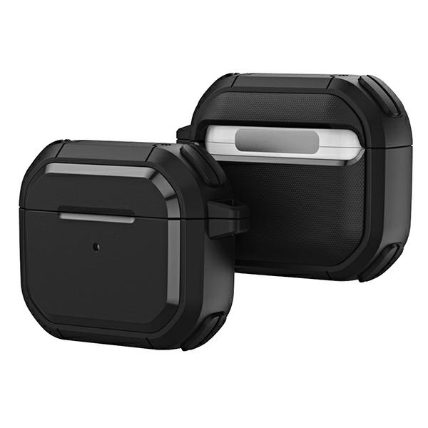 Carcasa Beline Solid Cover compatibila cu Apple AirPods Pro, Negru 1 Lerato.ro
