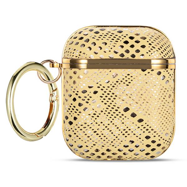 Carcasa Beline Elegance Cover compatibila cu Apple AirPods 1/2, Gold 1 Lerato.ro