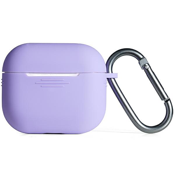 Carcasa Beline Silicone Cover compatibila cu Apple AirPods 3, Violet 1 Lerato.ro