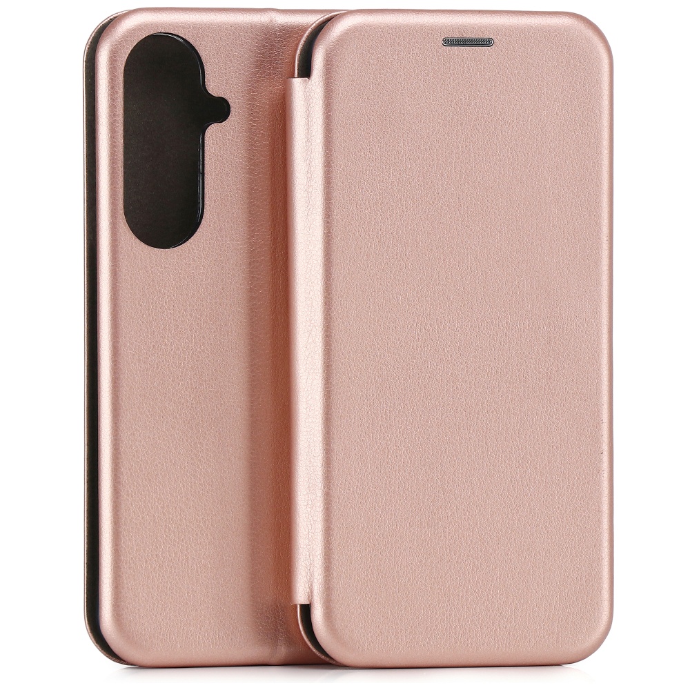 Husa flip cover Beline Magnetic Book compatibila cu Samsung Galaxy S26 Plus, Roz 1 Lerato.ro