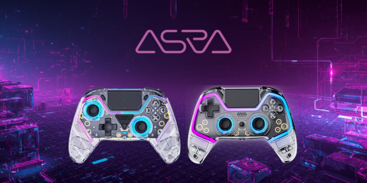 Controller ASRVA GamePad HG04DMZ05 pentru PS5 / PC / Android / iOS, Wireless, USB-C, 1000mAh, Iluminare LED, Graphics 1 Lerato.ro