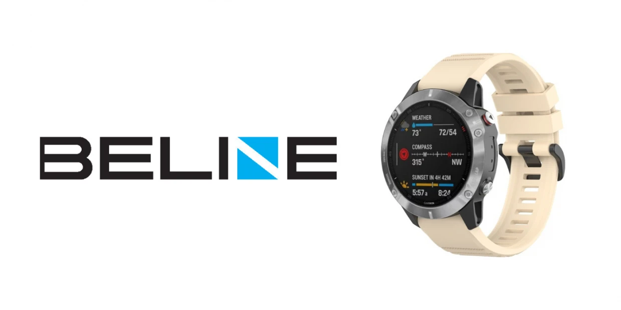 Curea din silicon Beline Watch 2 compatibila cu Garmin Fenix 8 / 7 Pro / 6 / 5 47mm, Starlight 1 Lerato.ro