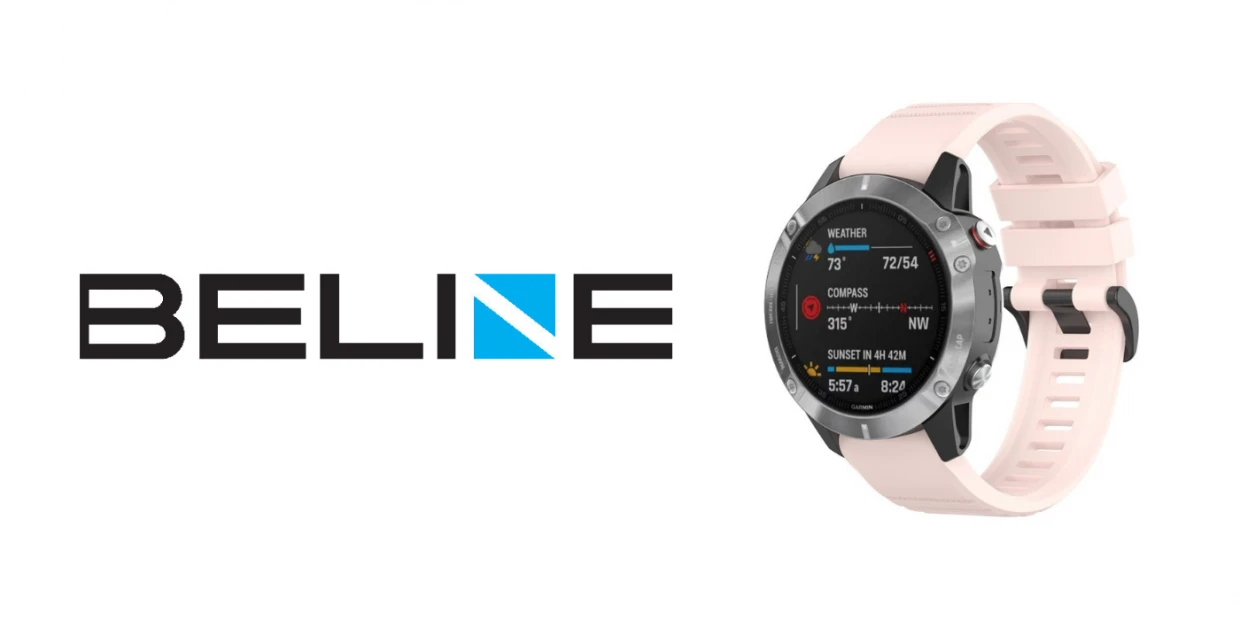 Curea din silicon Beline Watch compatibila cu Garmin Fenix 8 / 7 Pro / 6 / 5 47mm, Roz 1 Lerato.ro