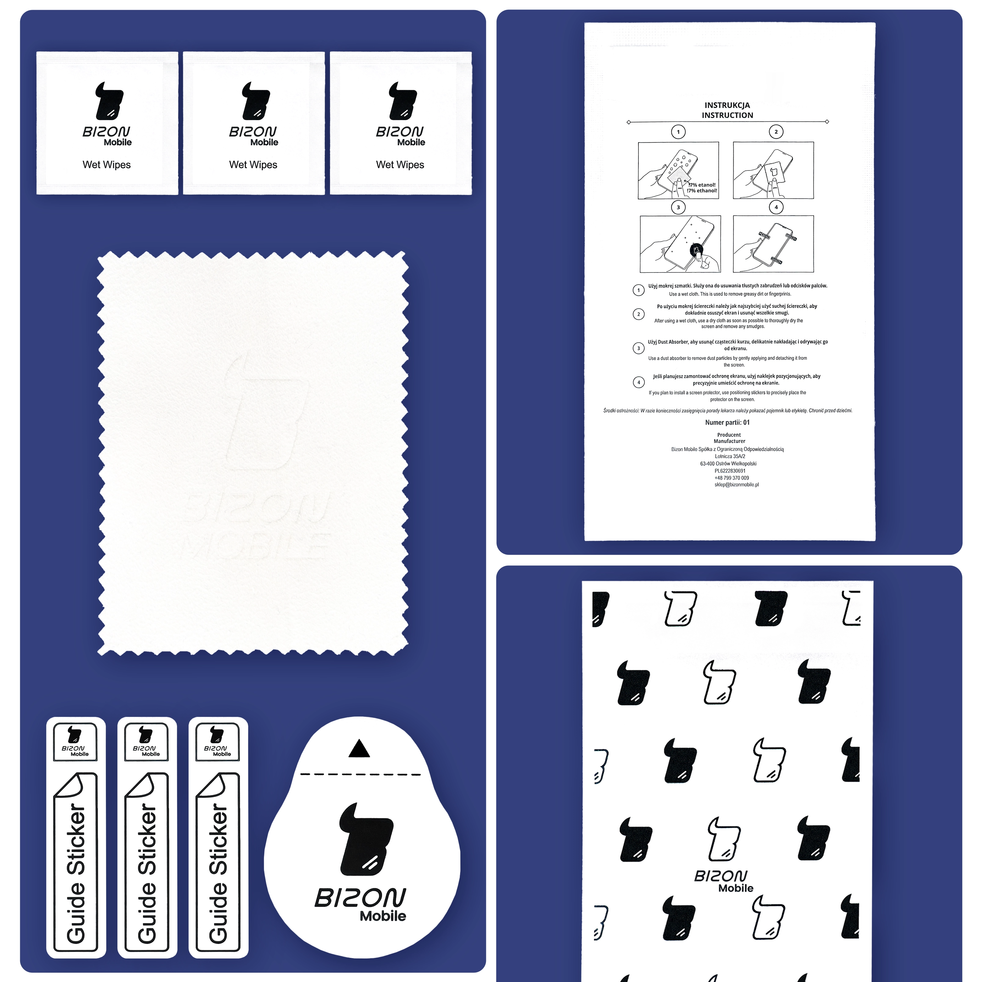 Zestaw aplikacyjny Bizon Glass Edge Pack do Samsung Galaxy S26 Ultra