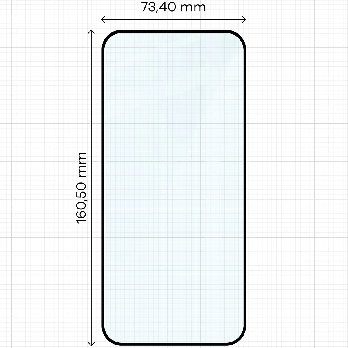 Dimensiunile sticlei securizate Bizon Glass Edge pentru Nothing Phone (4a) Pro