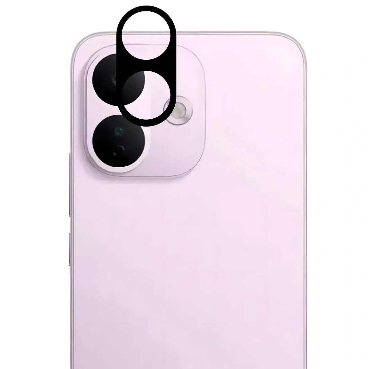 Set 2 folii sticla securizata camera foto Bizon Glass Lens compatibile cu Xiaomi Redmi Note 17 Pro, Negru