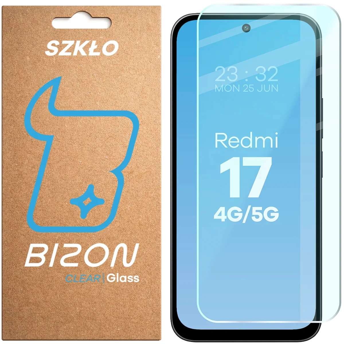 Folie sticla securizata Bizon Glass Clear compatibila cu Xiaomi Redmi 17 5G / 4G, Transparent