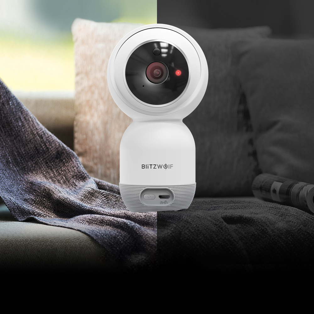 Camera de supraveghere smart BlitzWolf BW-SHC1 Full HD, Interior, Control Wi-Fi, Senzor miscare, Compatibila cu iOS si Android 1 Lerato.ro