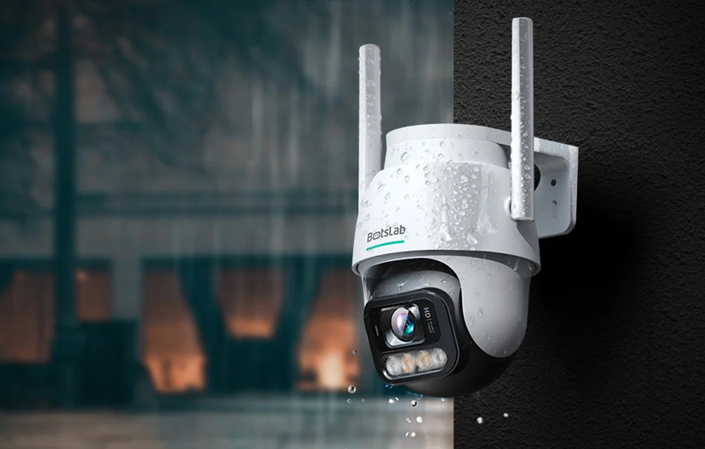 Camera de supraveghere Botslab PT W311, Exterior, 3MP, Control vocal, IP66, WiFi, Alb 1 Lerato.ro