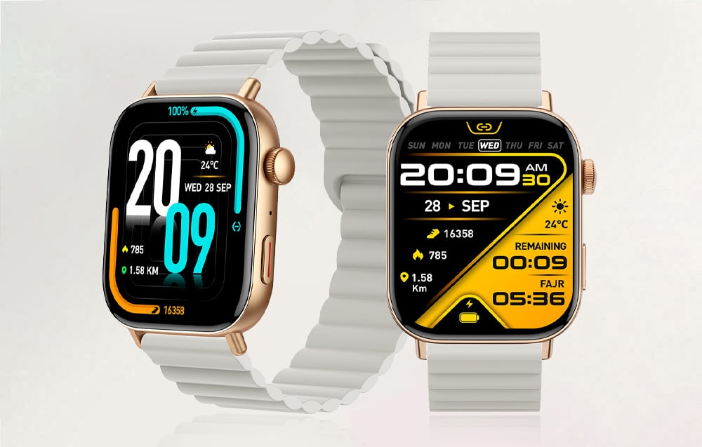 Ceas smartwatch Colmi C8 Max Magnetic Strap, 280 mAh, Bluetooth 5.3, Gold 1 Lerato.ro
