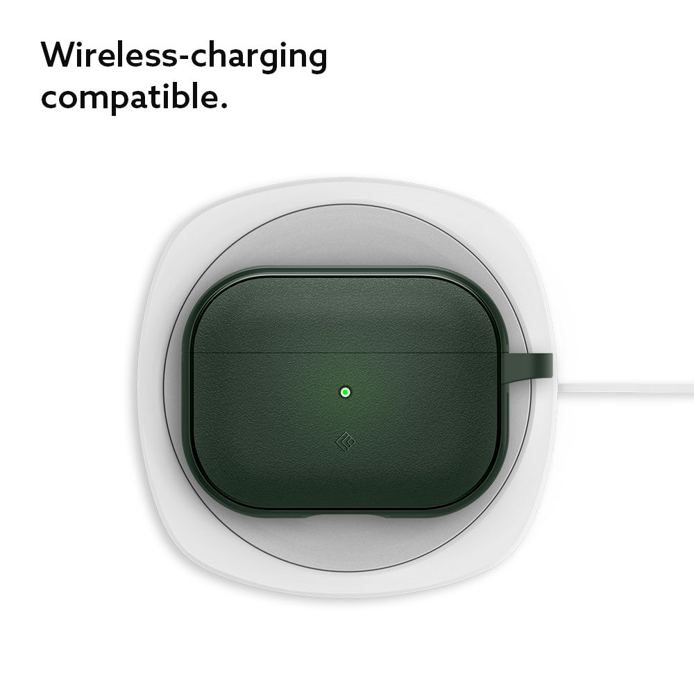 Carcasa Caseology Vault compatibila cu Apple AirPods Pro / Pro 2 Green 1 Lerato.ro