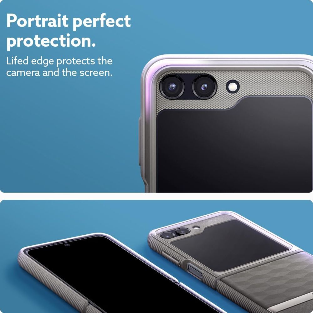 Carcasa Caseology Parallax compatibila cu Samsung Galaxy Z Flip 5 Ash Grey 1 Lerato.ro