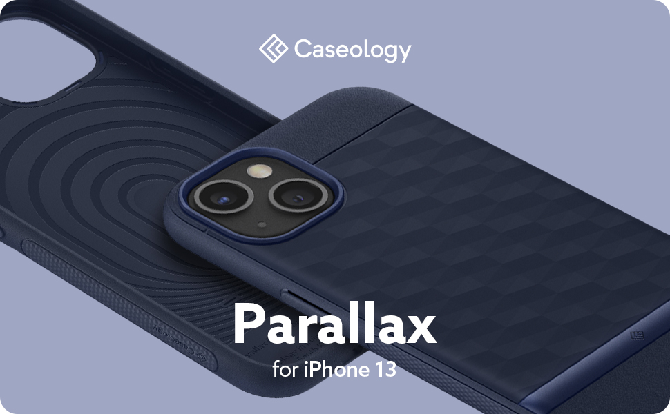 Carcasa Caseology Parallax compatibila cu iPhone 13 Blue 1 Lerato.ro