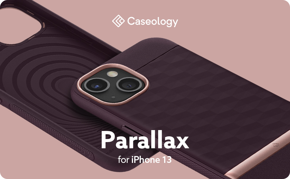 Carcasa Caseology Parallax compatibila cu iPhone 13 Burgundy 1 Lerato.ro