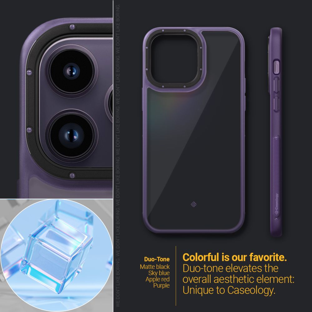 Carcasa Caseology Skyfall compatibila cu iPhone 14 Pro Max Purple 1 Lerato.ro