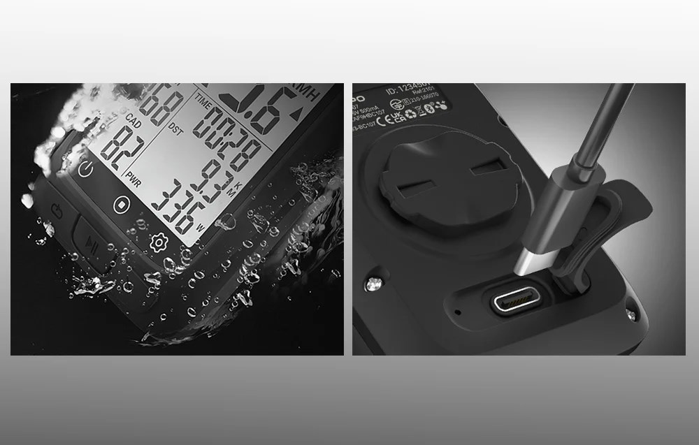 Ciclocomputer Coospo BC107, Ecran 2.3 inch, GPS, IP67, Negru 1 Lerato.ro