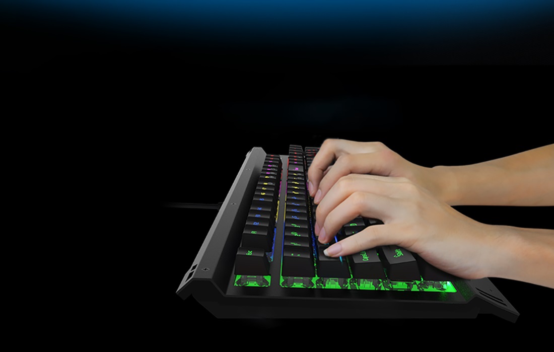 Tastatura gaming mecanica Dareu LK145 cu fir de 1.8m, conexiune USB, iluminat RGB, Negru 1 Lerato.ro