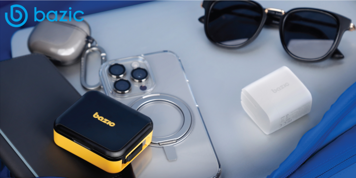 Cablu pentru incarcare si transfer de date 5 in 1 ENERGEA Bazic Loop, USB-C la USB-C, Adaptor Lightning / USB-A / MicroUSB, 60W,  480Mbps, 1m, Negru 1 Lerato.ro