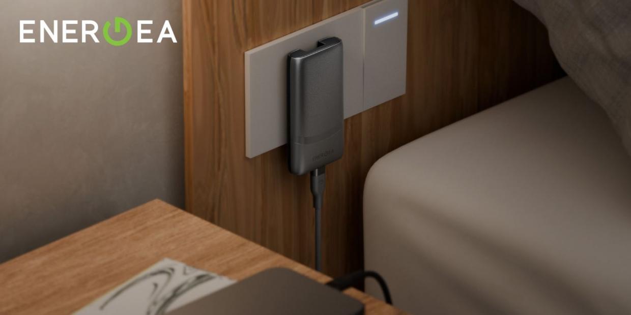 Incarcator retea Energea TravelWorld Edge, 65W, 3A, 2xUSB-C, Graphite 1 Lerato.ro