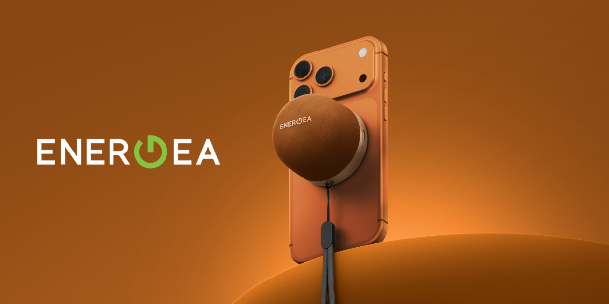 Boxa portabila wireless Energea MAGAUDIO GO cu MagSafe, 3W, Bluetooth 5.4, 550mAh, Autonomie 15h, Portocaliu 1 Lerato.ro