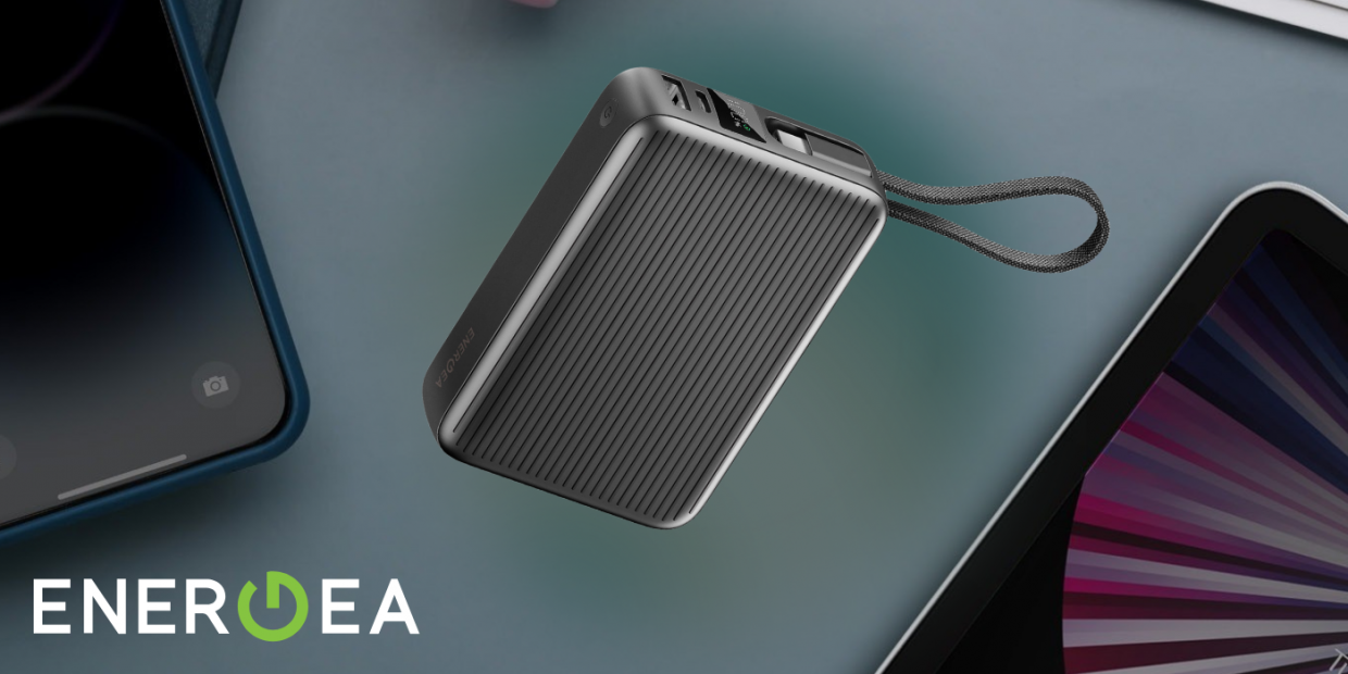 Baterie externa portabila Energea Integra Ultra 45 3C, 20000 mAh, 45W, 1xUSB-C, 1xUSB-A, 1xCablu USB-C, Gri 1 Lerato.ro