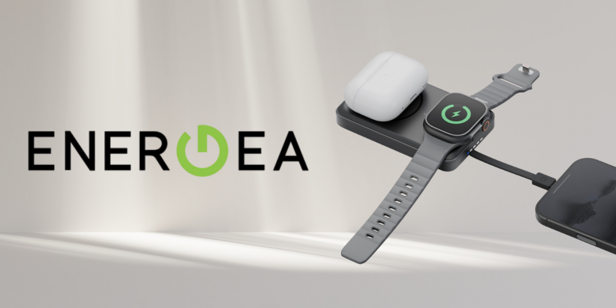 Baterie externa portabila Energea MagPac Pro 35S 3C cu MagSafe si Kickstand, 10000 mAh, PD 30W, Incarcare Wireless 15W, USB-C, Negru 1 Lerato.ro