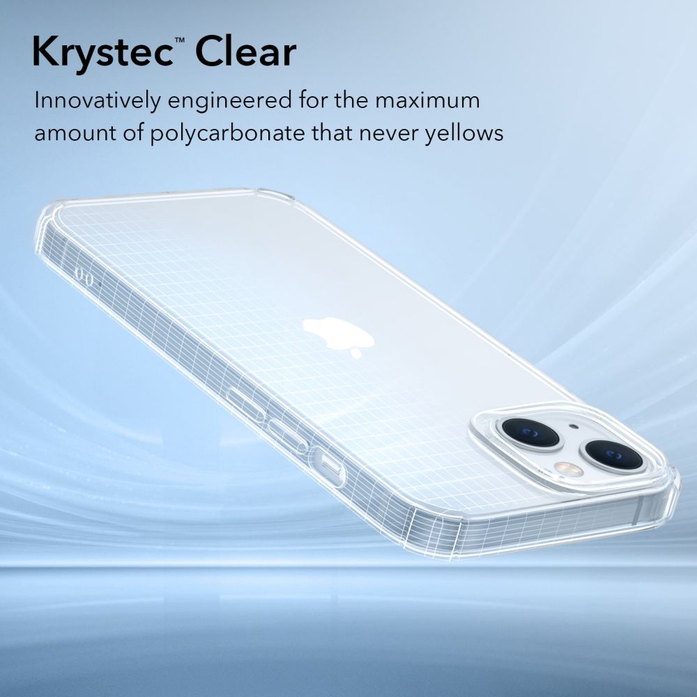 Carcasa ESR Krystec compatibila cu iPhone 14 Pro Clear 1 Lerato.ro