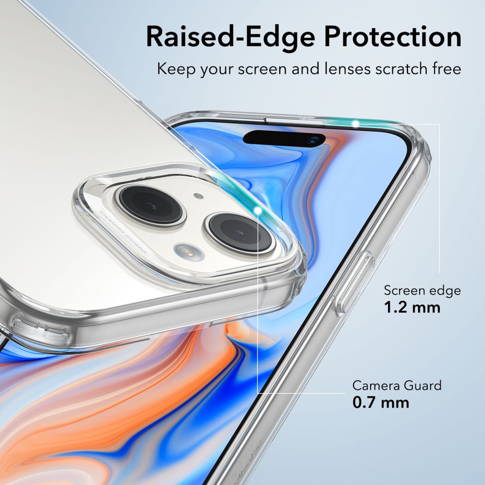 Carcasa ESR Project Zero compatibila cu iPhone 15 Clear 1 Lerato.ro