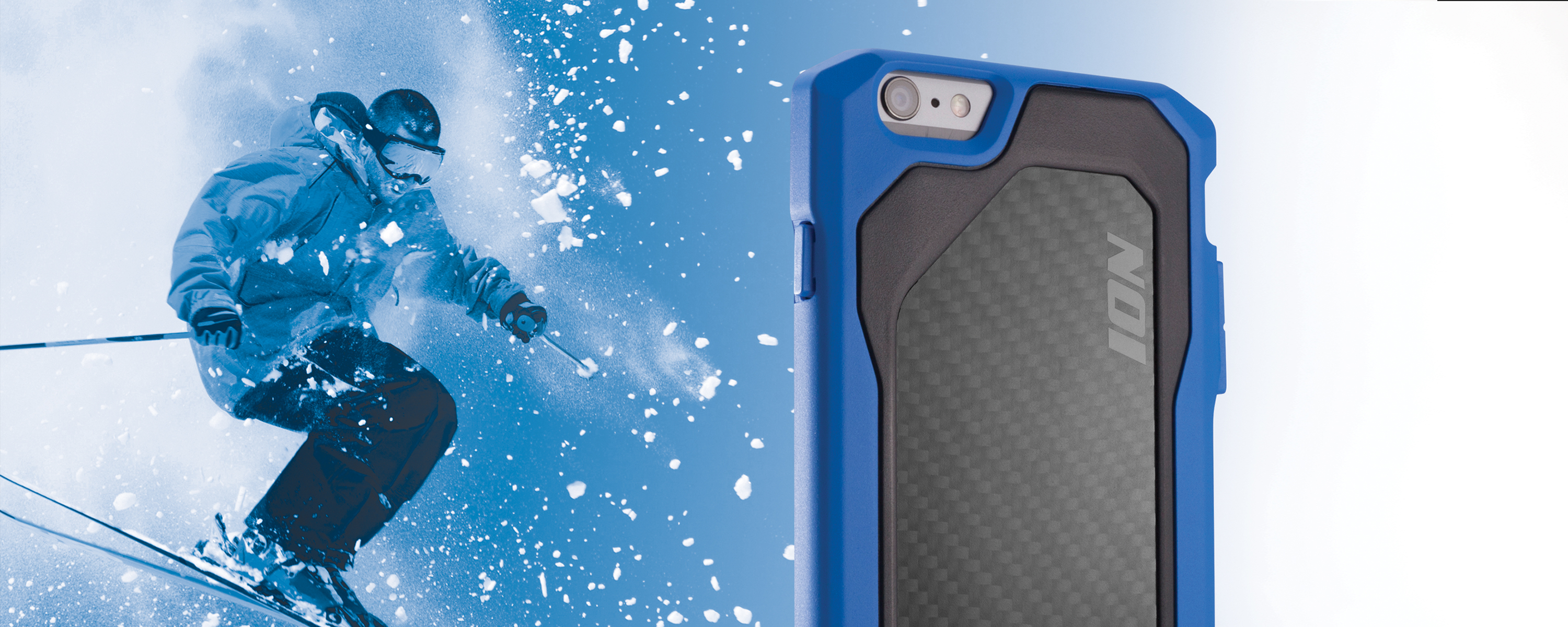 Carcasa Element Case ION compatibila cu iPhone 6/6S Plus Blue/Carbon 1 Lerato.ro