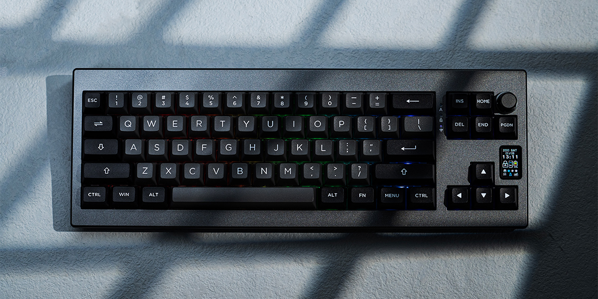 Tastatura mecanica Epomaker Shadow-X, Wireless, USB-C, Switch-uri Flamingo, Negru/ Argintiu 1 Lerato.ro