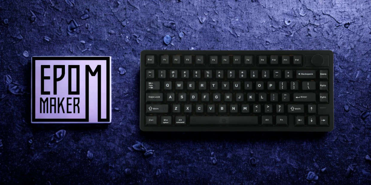 Tastatura mecanica Epomaker HE75 V2, Wireless, Bluetooth, USB-C, Switch-uri Creamy Jade HE, Negru 1 Lerato.ro