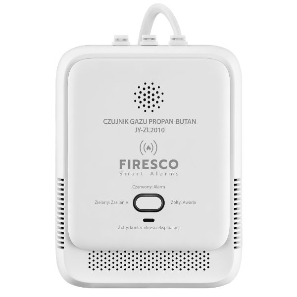 Detector de gaz propan / butan Firesco JY-ZL2010, 85dB, Indicator LED, USB-C, Alb 1 Lerato.ro