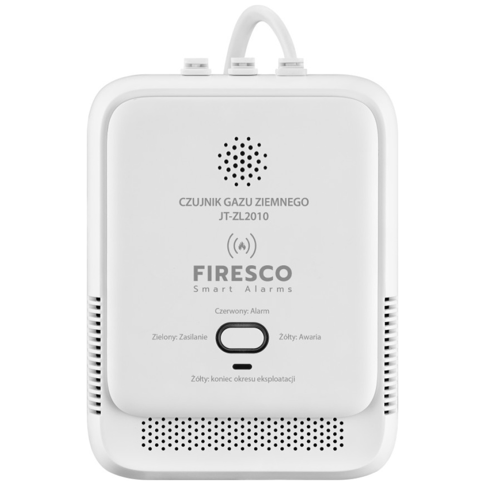 Detector de gaz Firesco JT-ZL2010, 85dB, Indicator LED, USB-C, Alb 1 Lerato.ro
