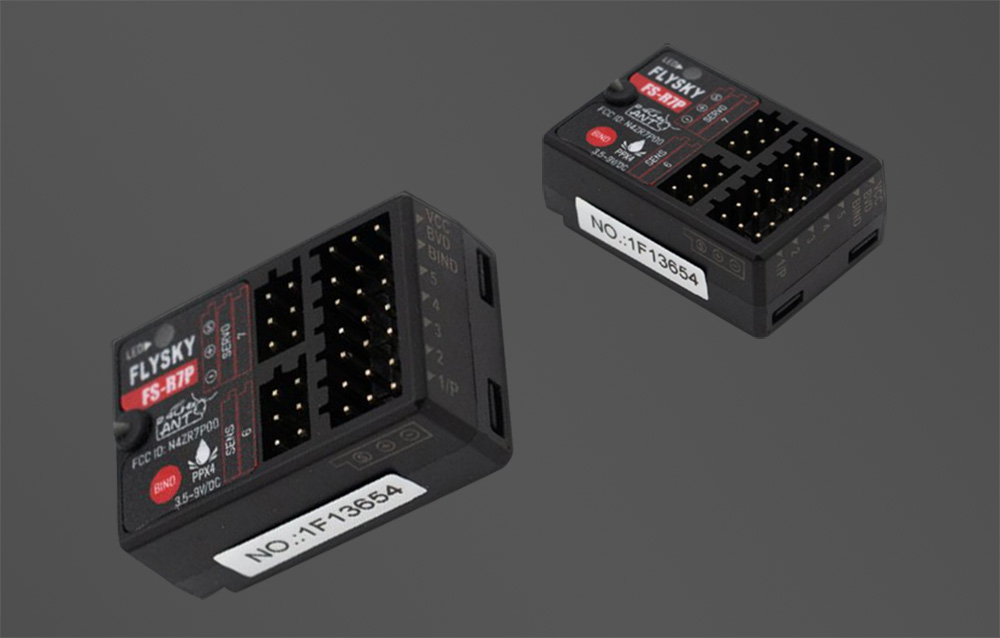 Receptor FlySky FS-R7P, 7 canale, 2.4 GHz, compatibil cu transmitatoarele FS-G4P și FS-G7P, Negru 1 Lerato.ro