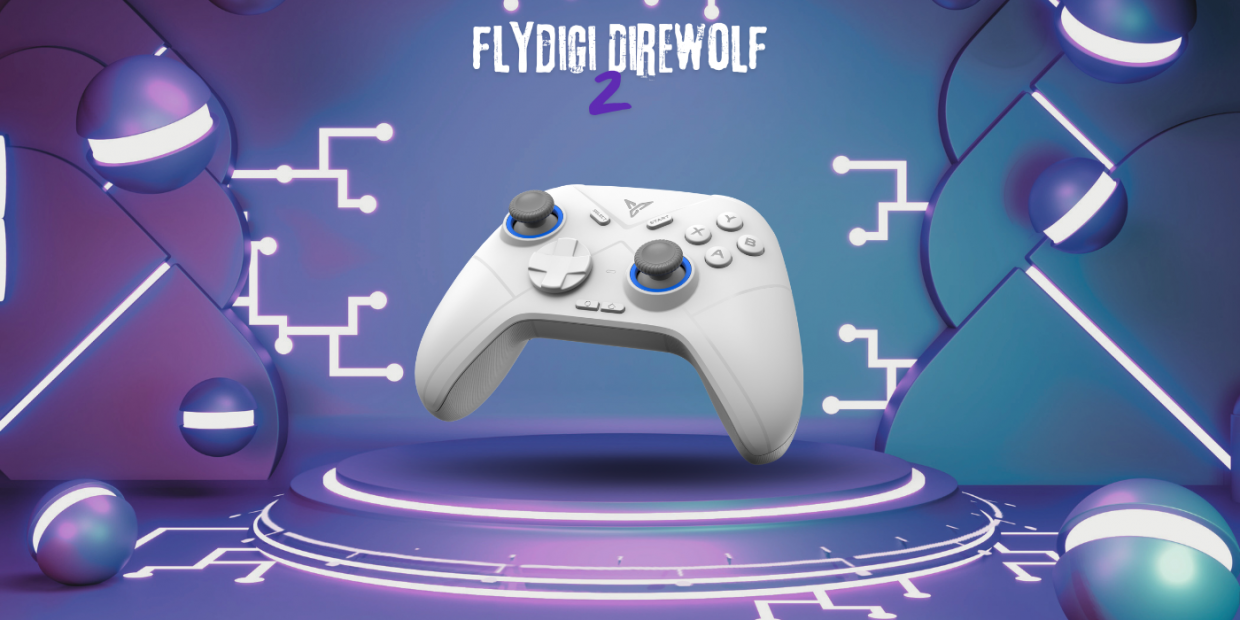 Controller wireless Flydigi DIREWOLF 2 pentru PC, Steam, Android, iOS si Nintendo, Bluetooth, 800 mAh, USB-C, Alb 1 Lerato.ro