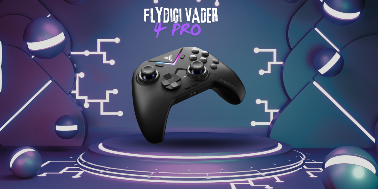 Controller wireless Flydigi VADER 4 PRO pentru PC, Steam, Android, iOS si Nintendo, Bluetooth, 800 mAh, USB-C, Negru 1 Lerato.ro
