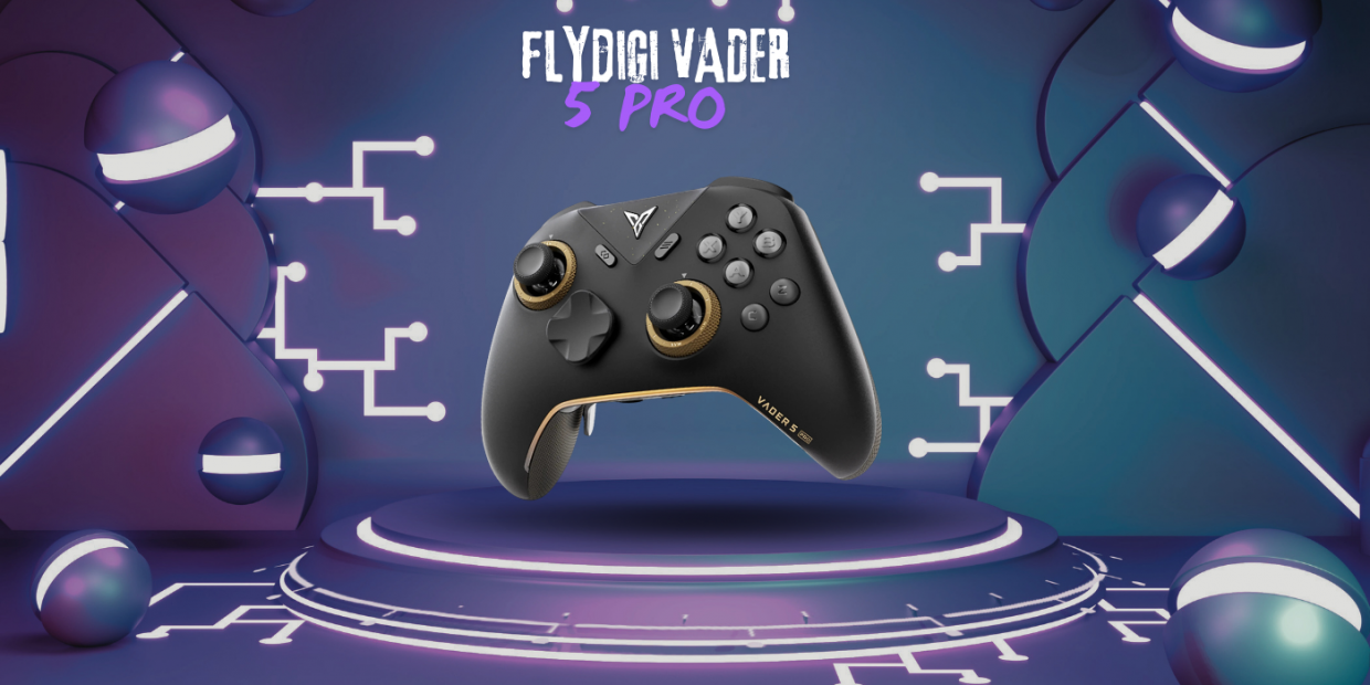 Controller wireless Flydigi VADER 5 PRO pentru PC, Steam, Android, iOS si Nintendo, Bluetooth, 1000 mAh, USB-C, Negru 1 Lerato.ro